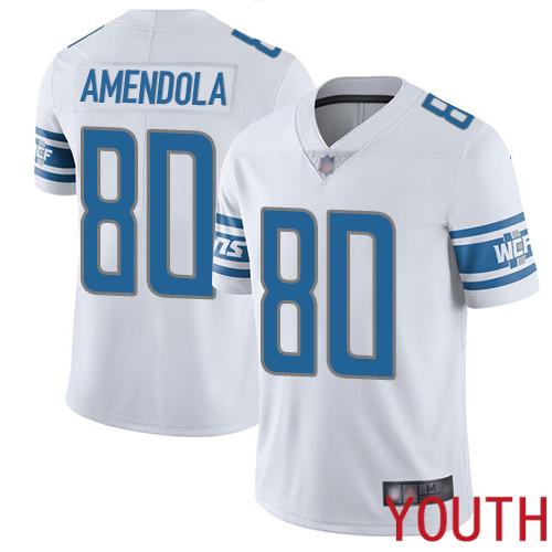 Detroit Lions Limited White Youth Danny Amendola Road Jersey NFL Football #80 Vapor Untouchable